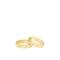 Ettika Kingsman Crystal Dotted 18k Gold Plated Band Ring Set - Gold - 7