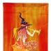 Caroline's Treasures 28 x 40 in. Polyester Mermaid in Witches Hat Halloween Flag Canvas House Size 2-Sided Heavyweight