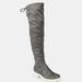 Journee Collection Journee Collection Women's Tru Comfort Foam Wide Calf Salisa Boot - Grey - 7