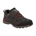 Regatta Mens Samaris Low Suede Walking Shoes - Peat/Delhi Red - Brown - 10.5