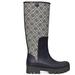 Tory Burch T Monogram Logo Rubber Foul Weather Boot - Blue