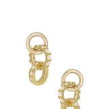 Ettika Elegant Baby 18k Gold Plated Crystal Dangle Earrings - Gold - ONE SIZE ONLY