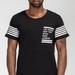 Konus Men's Scallop Tee In Elm - Black - S