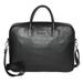 Club Rochelier Top Handle Messenger Leather Briefcase - Black