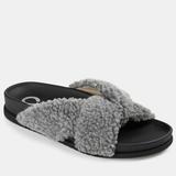 Journee Collection Women's Dalynnda Slipper - Grey - 8