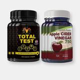 Totally Products Total Test Testosterone Booster and Apple Cider Vinegar Combo Pack