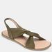 Journee Collection Journee Collection Women's Tru Comfort Foam Deleece Sandal - Green - 8.5