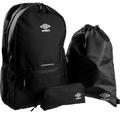 Umbro Axis Back To School Luggage Set Pack Of 3 - Black - ONE SIZE