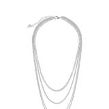 Sterling Forever Lulu Layered Chain Necklace - Grey