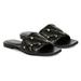 Saint G Ludovica Black Leather Slides - Black - 39