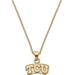 Canvas Style TCU Horned Frogs 24K Gold Plated Pendant Necklace - Gold