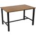 Sunnydaze Decor Sunnydaze 47.25" x 31.25" European Chestnut Patio Dining Table - Brown