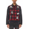 Cult of Individuality Type II Denim Jacket In Plaid - Black - S