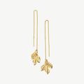 SOKO Delicate Bidu Chain Threader Earrings - Gold