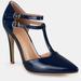 Journee Collection Journee Collection Women's Wide Width Tru Pump - Blue - 9