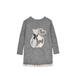 Mayoral Gray Kitten Sweater Dress Outfit - Grey - 3Y