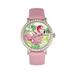 Bertha Watches Bertha Luna Mother-Of-Pearl Leather-Band Watch - Pink