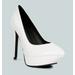 Rag & Co Rothko White Patent Stiletto Sandals - White - US 10
