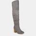 Journee Collection Journee Collection Women's Extra Wide Calf Kaison Boot - Grey - 11