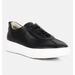 Rag & Co Magull Solid Lace Up Leather Sneakers In Black - Black - US 6