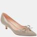 Journee Collection Women's Lutana Kitten Heel - Grey - 8.5