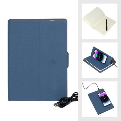 Nicci Note Book Wireless Charge Phone Feature - Blue