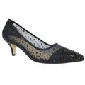 Lunar Womens/Ladies Alisha Faux Gemstone Court Shoes - Black - Black - 5