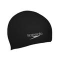Speedo Speedo Unisex Adult Polyester Swim Cap (Black) - Black - ONE SIZE ONLY