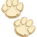 Canvas Style Clemson Tigers 24K Gold Plated Stud Earrings - Gold