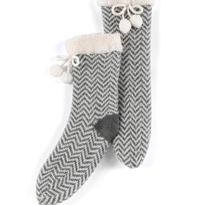 Shiraleah Yancy Slipper Socks - Grey - Grey