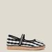 Naguisa Peonia Espadrille - Black Check - Black