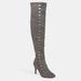 Journee Collection Journee Collection Women's Wide Calf Trill Boot - Grey - 9