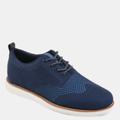 Vance Co. Shoes Men's Ezra Knit Dress Shoe - Blue - 12.5