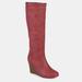 Journee Collection Journee Collection Women's Langly Boot - Red - 7