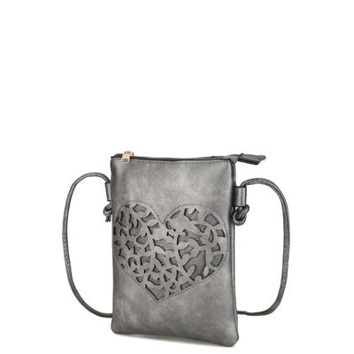 MKF Collection by Mia K Heartly Crossbody Bag - Gr...