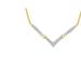 Haus of Brilliance 14K Yellow And White Gold 2.0 Cttw Princess Cut Diamond Flared And X-Station V Shaped 18â€� Franco Chain Statement Necklace - Yellow - 18