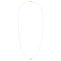 LuvMyJewelry Midnight Crescent Layered Diamond Necklace In 14K Yellow Gold Vermeil On Sterling Silver - Gold