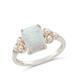 Sterling Forever Lana Pearl & Opal Ring - Grey - 7