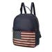 MKF Collection by Mia K Briella Vegan Leather Womenâ€™s Flag Backpack - Blue