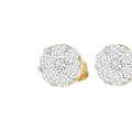 Haus of Brilliance 14K Yellow Gold 3/4 cttw Round Cut Diamond Stud Earring - Yellow - OS