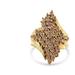 Haus of Brilliance 10K Yellow Gold Diamond Cluster Ring - Yellow - 7