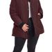 Alpine North Women's Vegan Down Recycled Parka, Grape - Plus Size - Red