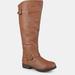 Journee Collection Journee Collection Women's Wide Calf Spokane Boot - Brown - 11