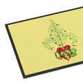 Caroline's Treasures 24 in x 36 in Christmas Tree Fleur de lis Door Mat Indoor/Outdoor