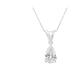 Haus of Brilliance IGI certified 10K White Gold 1/2 cttw Diamond Pear Pendant Necklace - White - 18