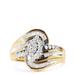 Haus of Brilliance 10K Yellow Gold 1/2 Cttw Diamond Pear Cluster And Swirl Ring - Ring Size 7 - Gold - 7