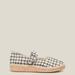 Naguisa Miru Black Check Espadrille - Black