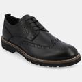 Vance Co. Shoes Campbell Wingtip Derby Shoes - Black - 9