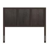 Merrick Lane Grady Raised Panel Wooden Adjustable Headboard - Brown - TWIN