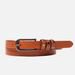 Amsterdam Heritage Kai | Studded Skinny Leather Belt - Brown